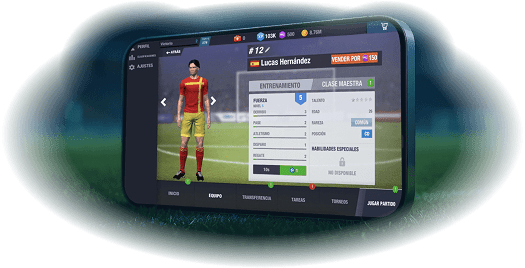 Crea un equipo de fútbol